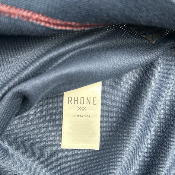 Rhone Commuter 1/4 Zip Pullover Trekking Navy Blue Men's NWT - Picture 10 of 10